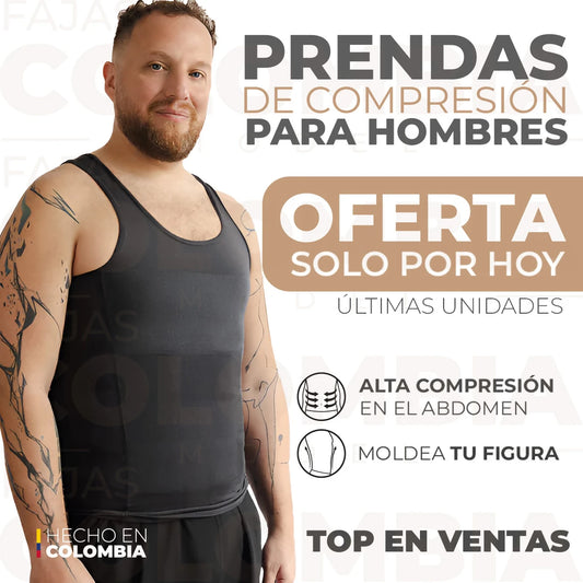 Camisilla de compresión abdominal | Disfruta de un porte más imponente